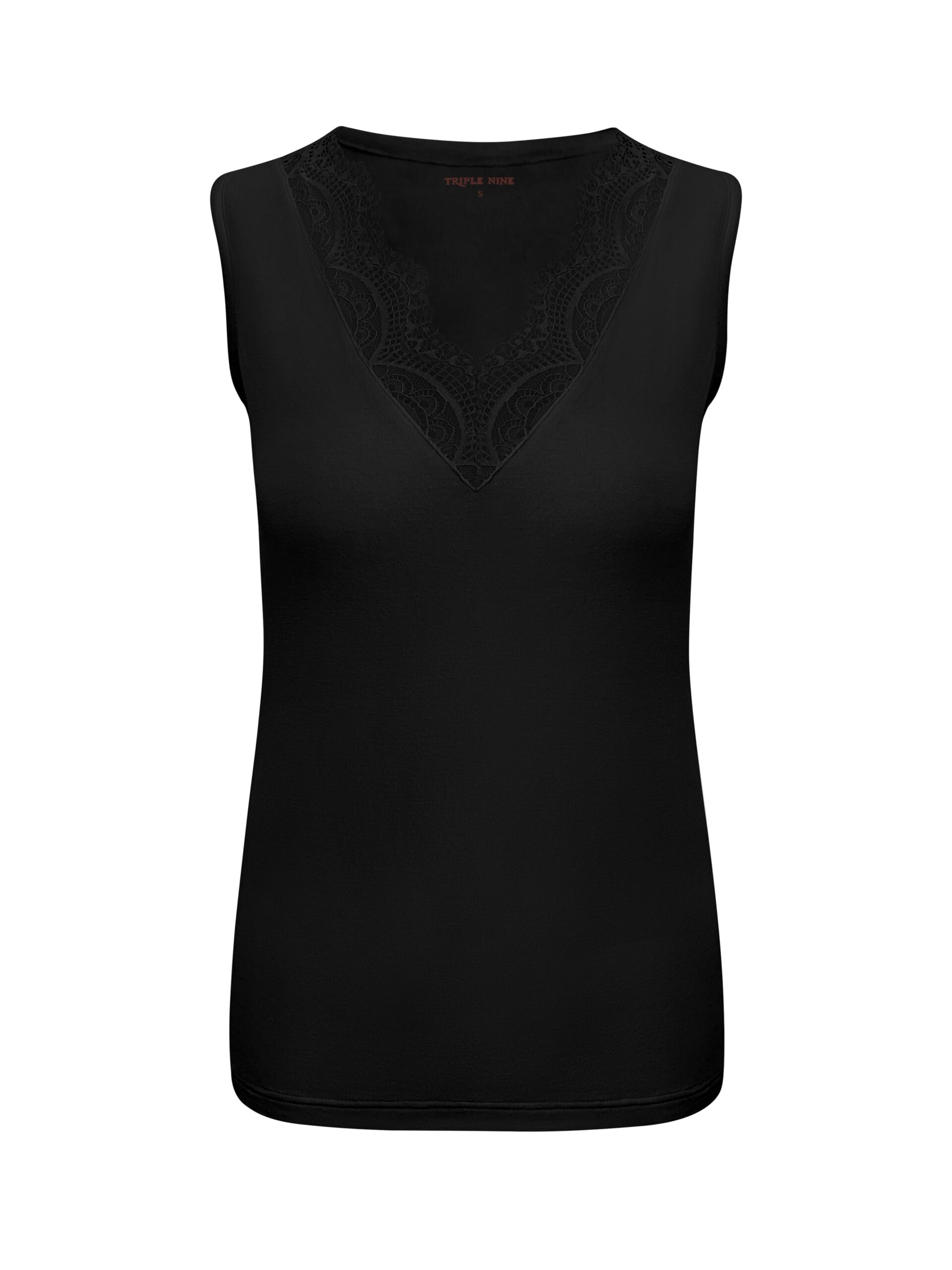 Triple Nine Cashmere Top 9005 Zwart via villaggio