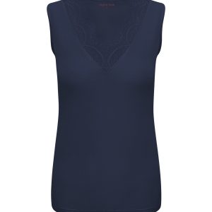 Triple Nine Cashmere Top 9005 Donker Blauw via villaggio