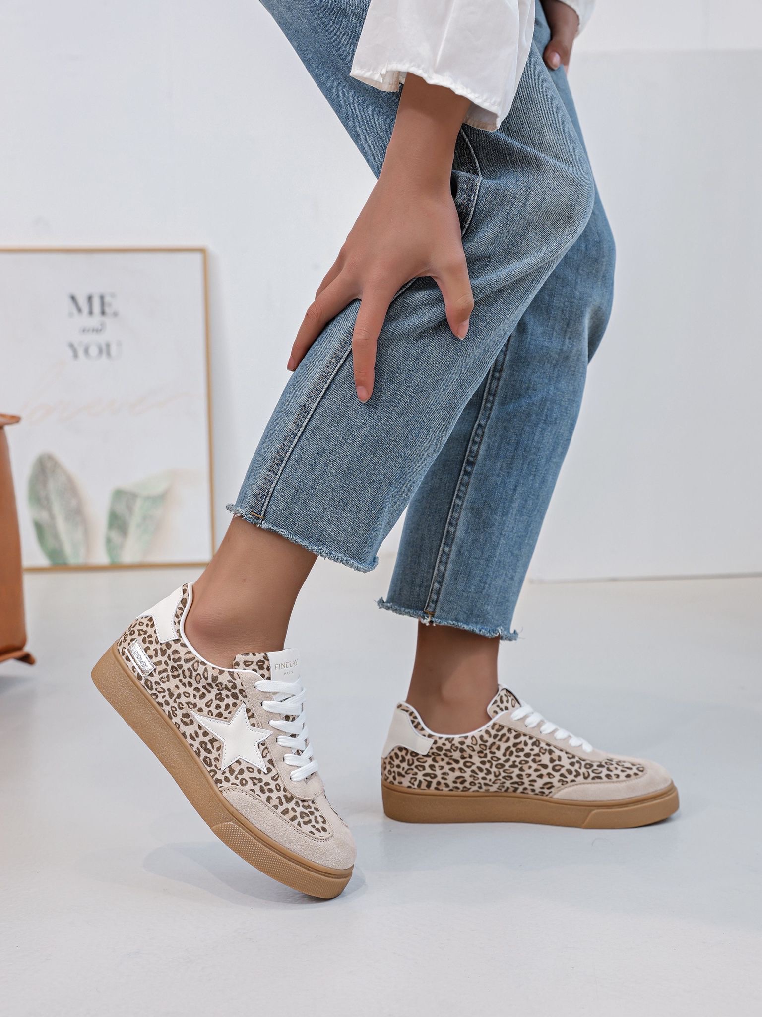 Sneaker FY1020 Leopard Ster Via Villaggio