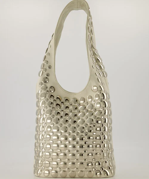 Schoudertas Igone met Studs Zand - Afbeelding 7