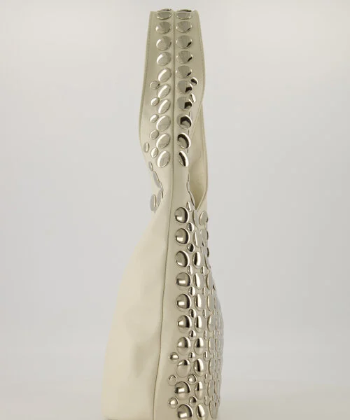 Schoudertas Igone met Studs Zand - Afbeelding 6