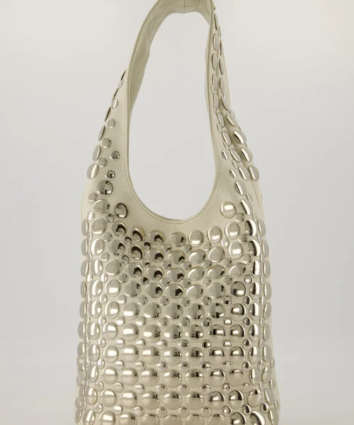 Schoudertas Igone met Studs Zand - Afbeelding 3