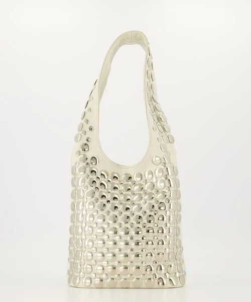 Schoudertas Igone met Studs Zand - Afbeelding 2