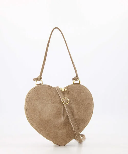 Suede tas Lamour Taupe - Afbeelding 7