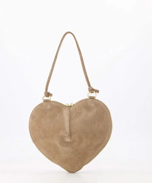 Suede tas Lamour Taupe - Afbeelding 5