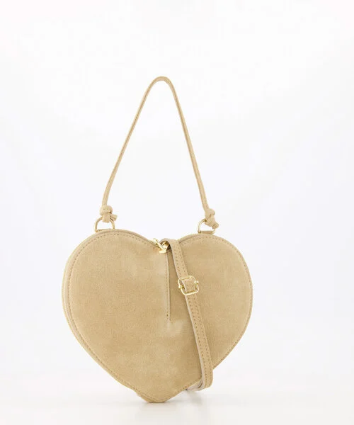 Suede tas Lamour Zand - Afbeelding 7