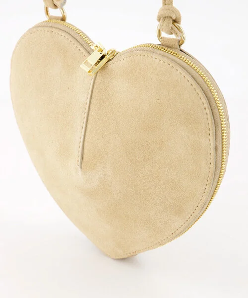Suede tas Lamour Zand - Afbeelding 4