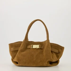 Alternative view of Suede Tas Leonie met SierGesp Taupe