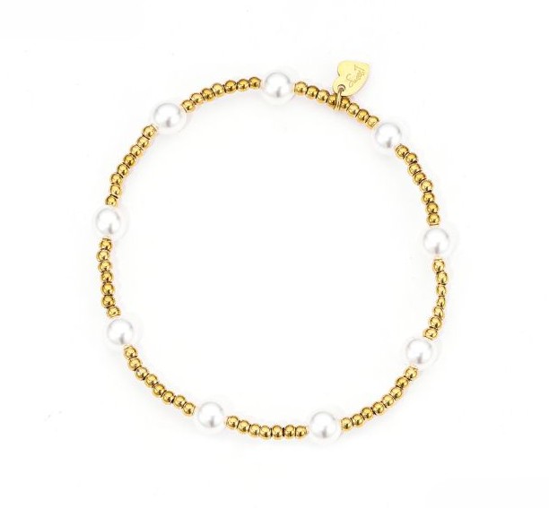 Armband Met Balletjes en Pareltjes 30123