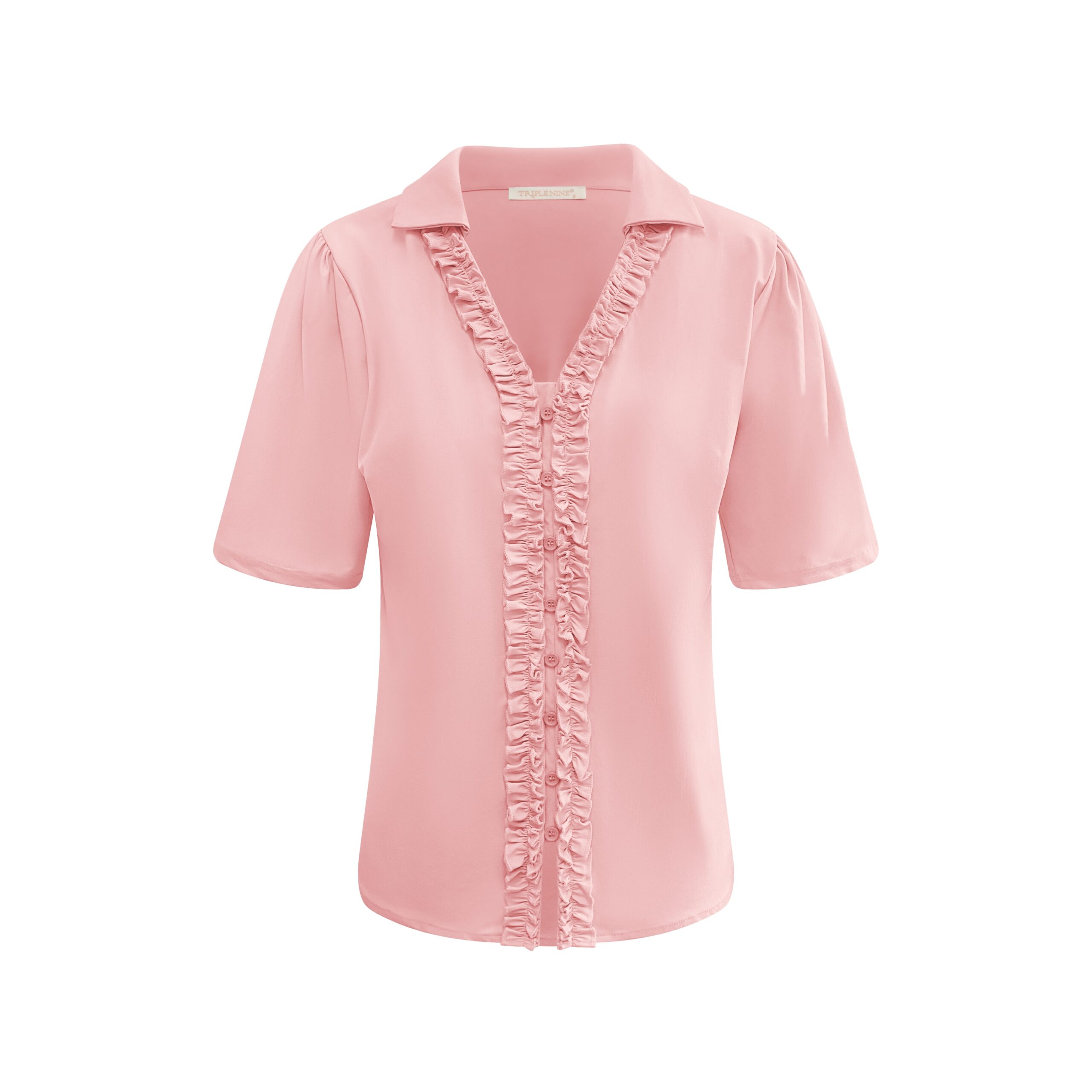 Triple Nine Travelstof Blouse 5931 Powder Pink - Afbeelding 3