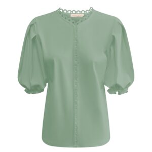 Alternative view of Triple Nine Travelstof Blouse 5935 Sage