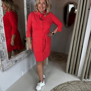 Mi Piace Travelstof Jurk 202092 Rood