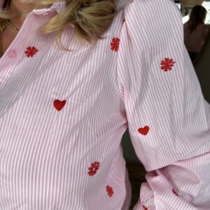 Alternative view of Blouse Kaia Streep 70333 Roze