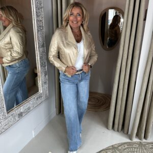 Leatherlook Jasje 6571 Goud