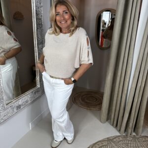 Top Isara 260117 Open Schouder Zacht Zand