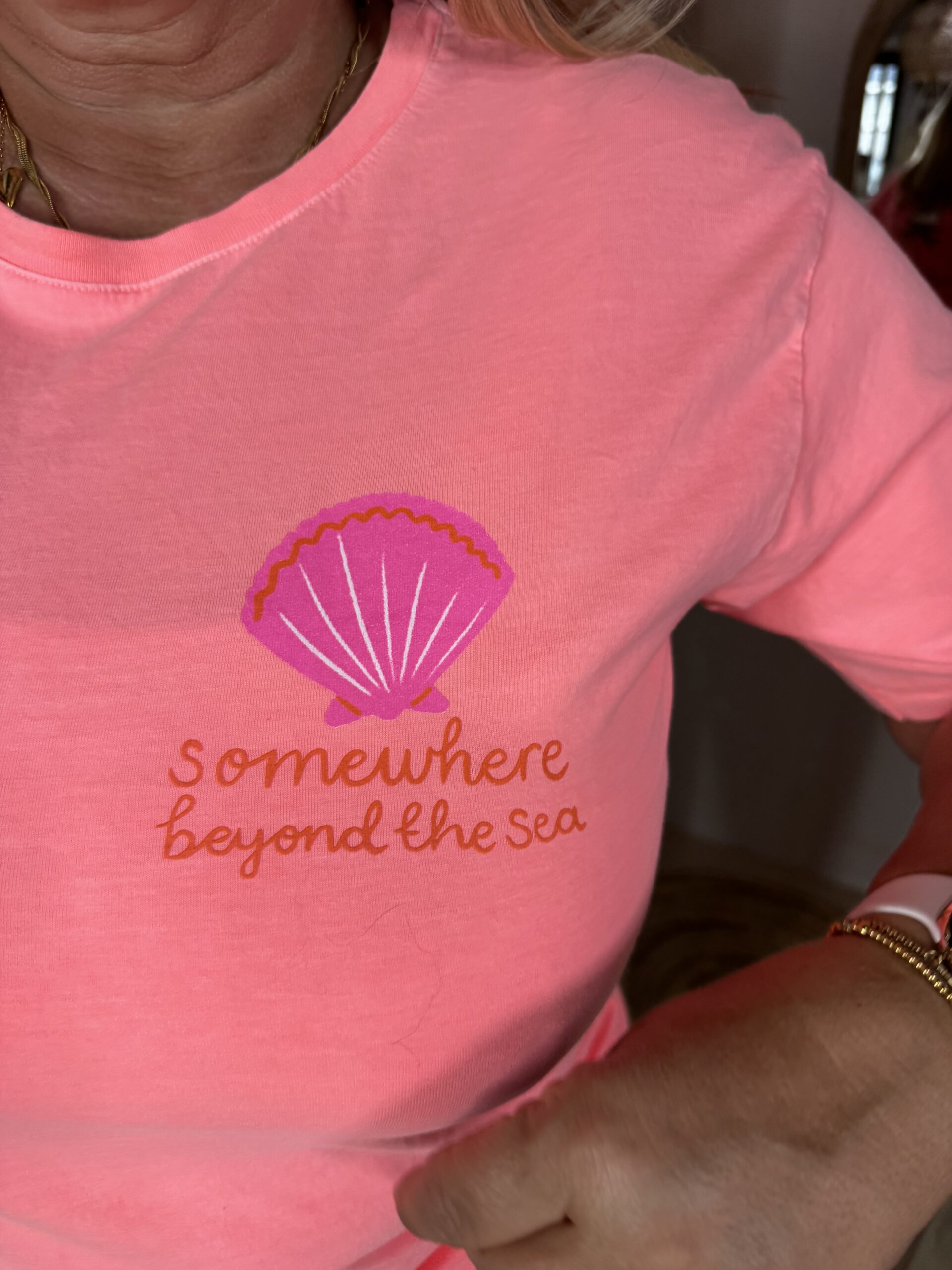 T-Shirt Somewhere Beyond the Sea 6030/452 Koraal - Afbeelding 3