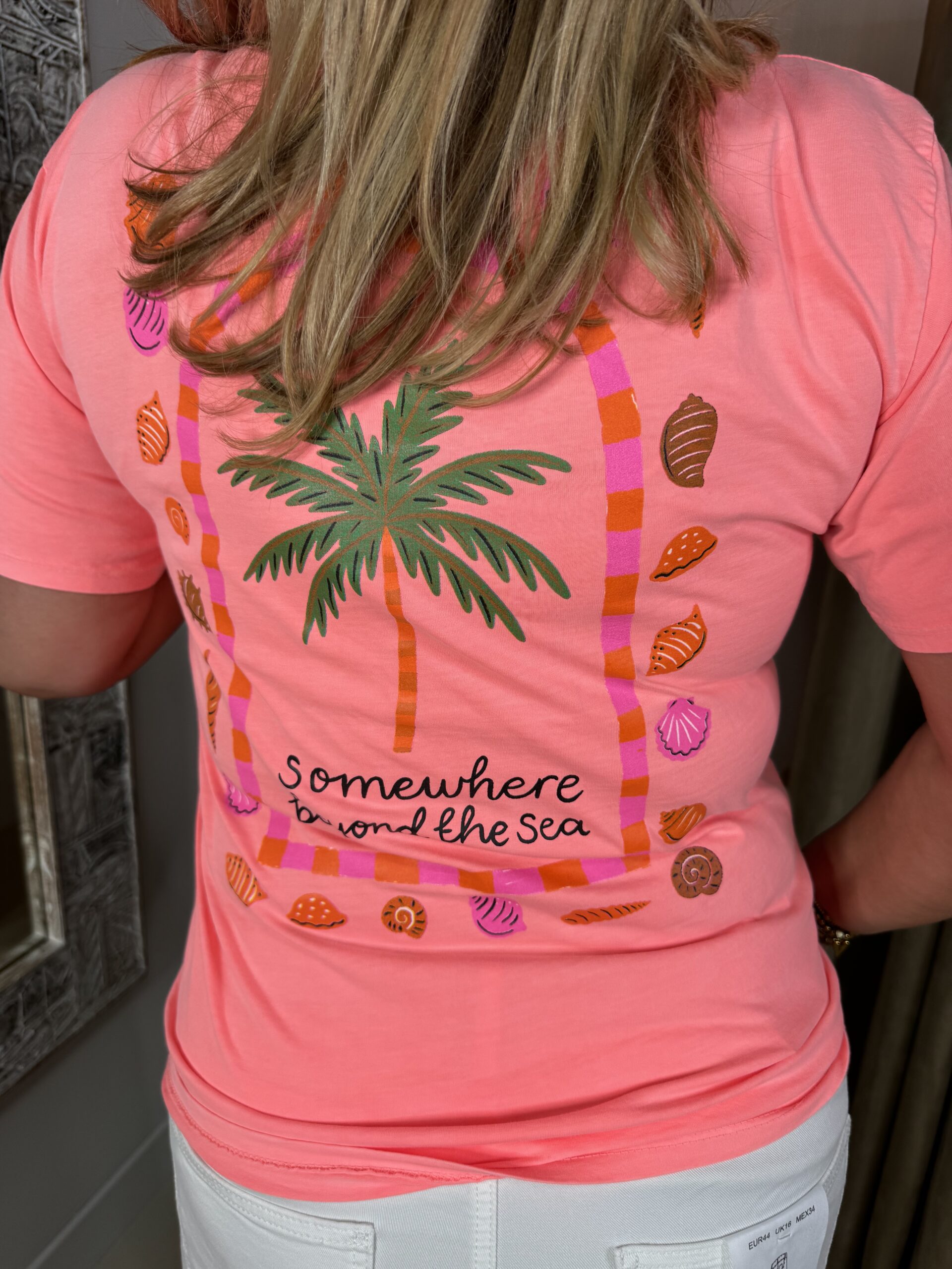 T-Shirt Somewhere Beyond the Sea 6030/452 Koraal - Afbeelding 4