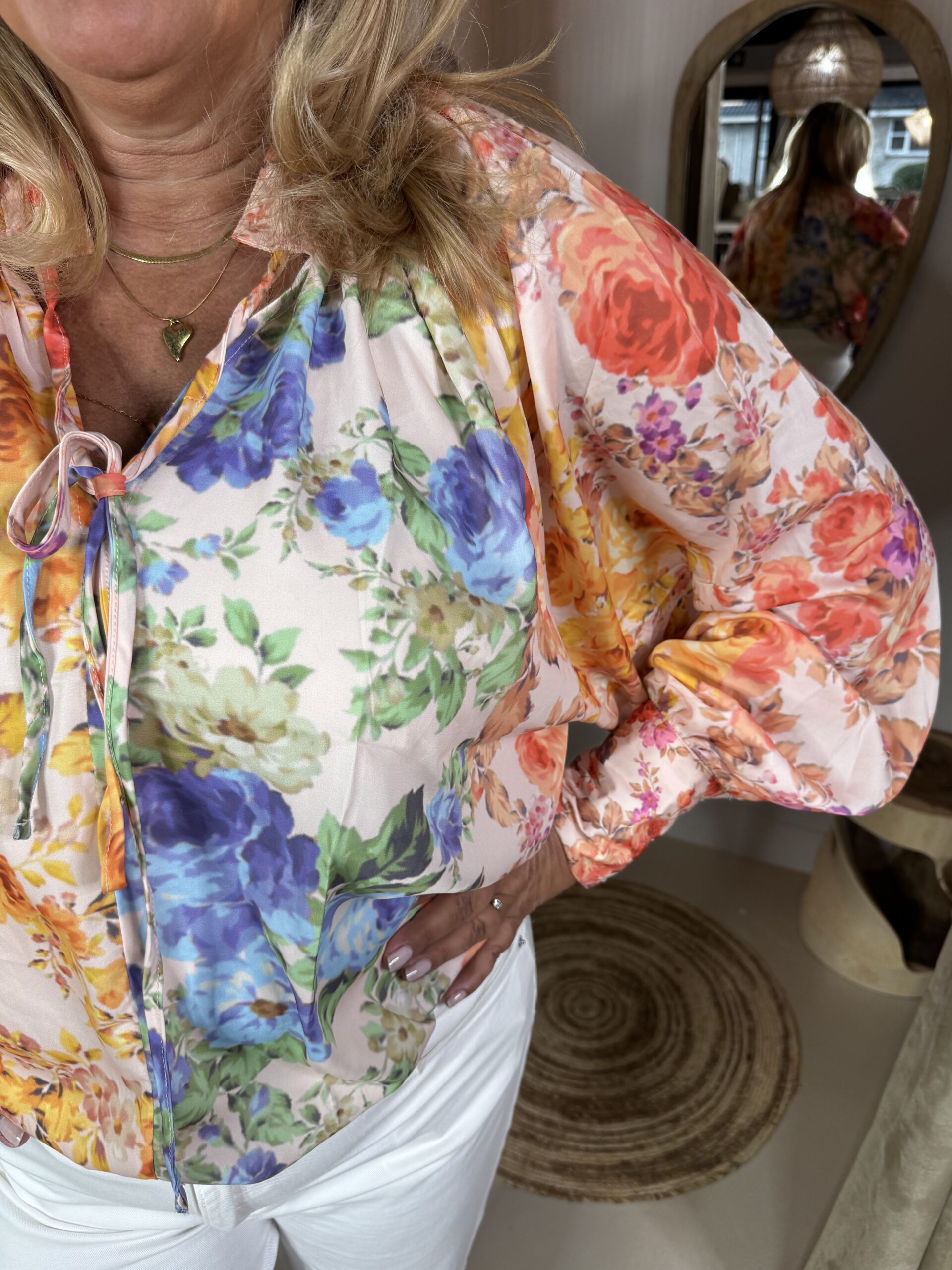 Blouse Sarti Luxe Glans Viscose – Print 285 - Afbeelding 2