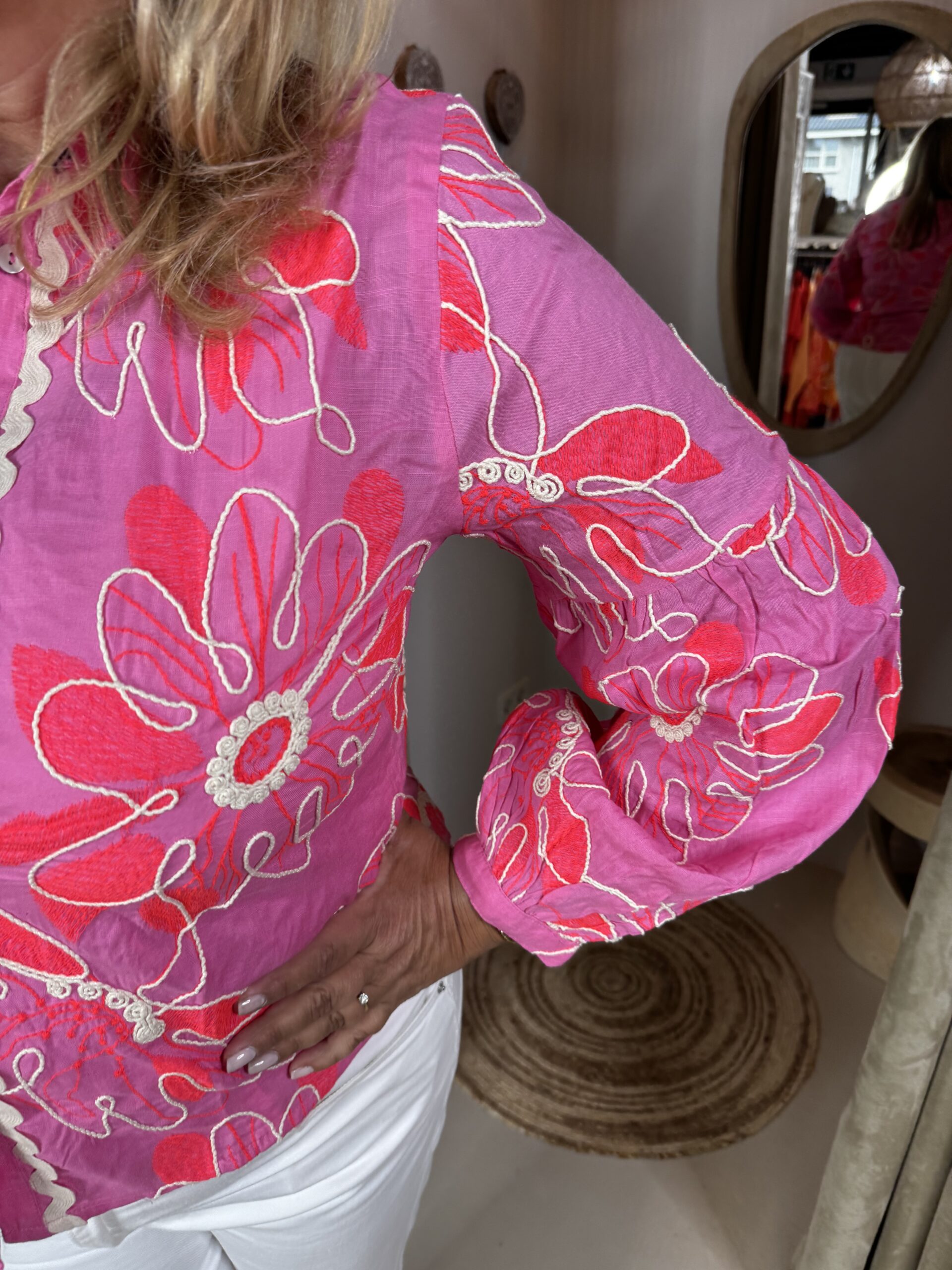 Blouse Betina Pink - Afbeelding 2