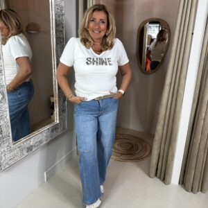 G-Maxx Halle T-Shirt Off-White/Walnut