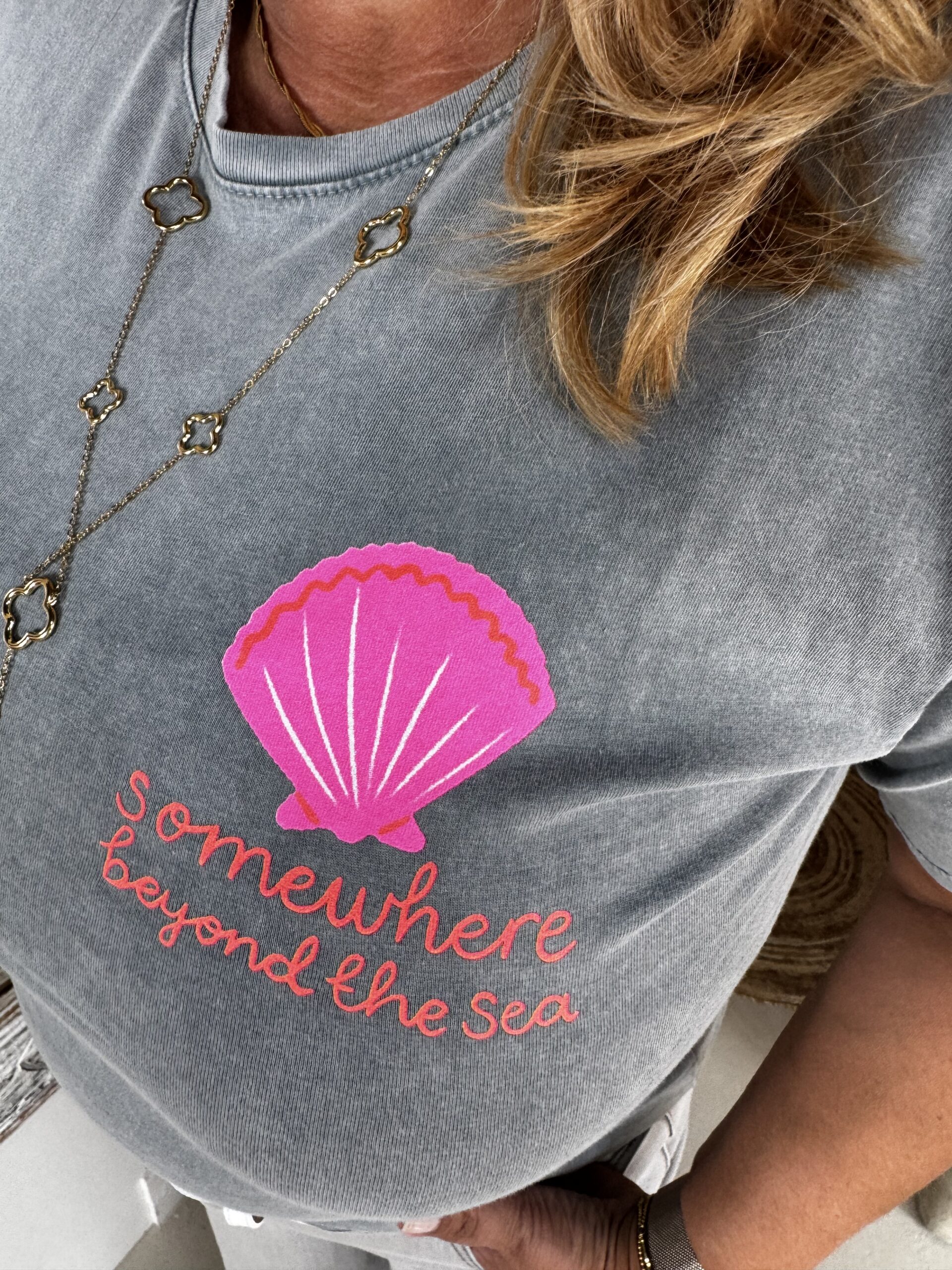T-Shirt Somewhere Beyond the Sea 6030/452 Grey - Afbeelding 2