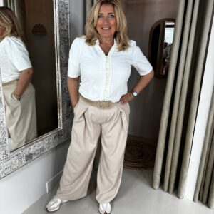 Triple Nine Travelstof Blouse 5931 Off-White