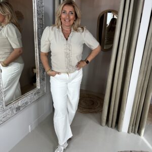 Triple Nine Travelstof Blouse 5931 Beige