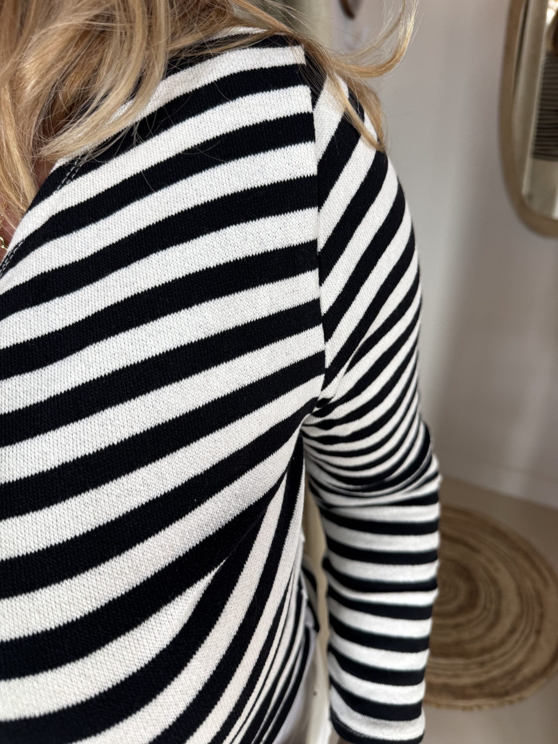 Cocco Bello Streep Shirt 906542 Zwart - Afbeelding 2