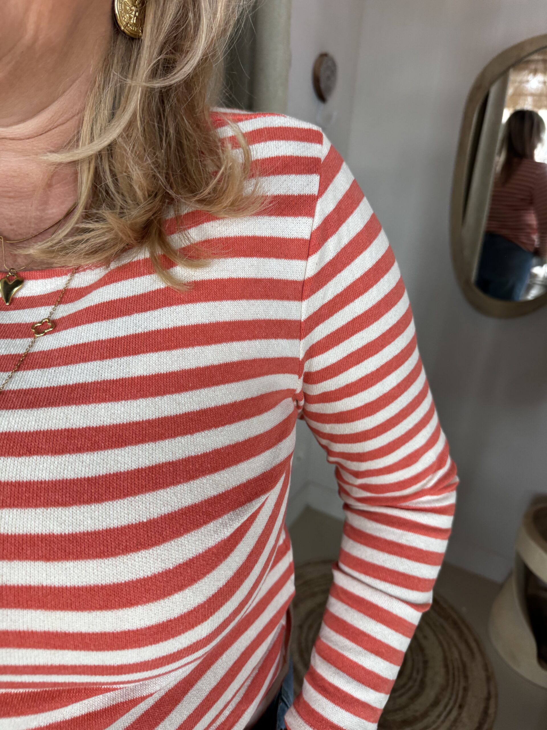 Cocco Bello Streep Shirt 906542 Koraal - Afbeelding 2