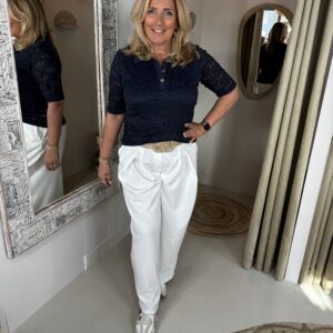 Triple Nine Travelstof Top 6948 Donker Blauw