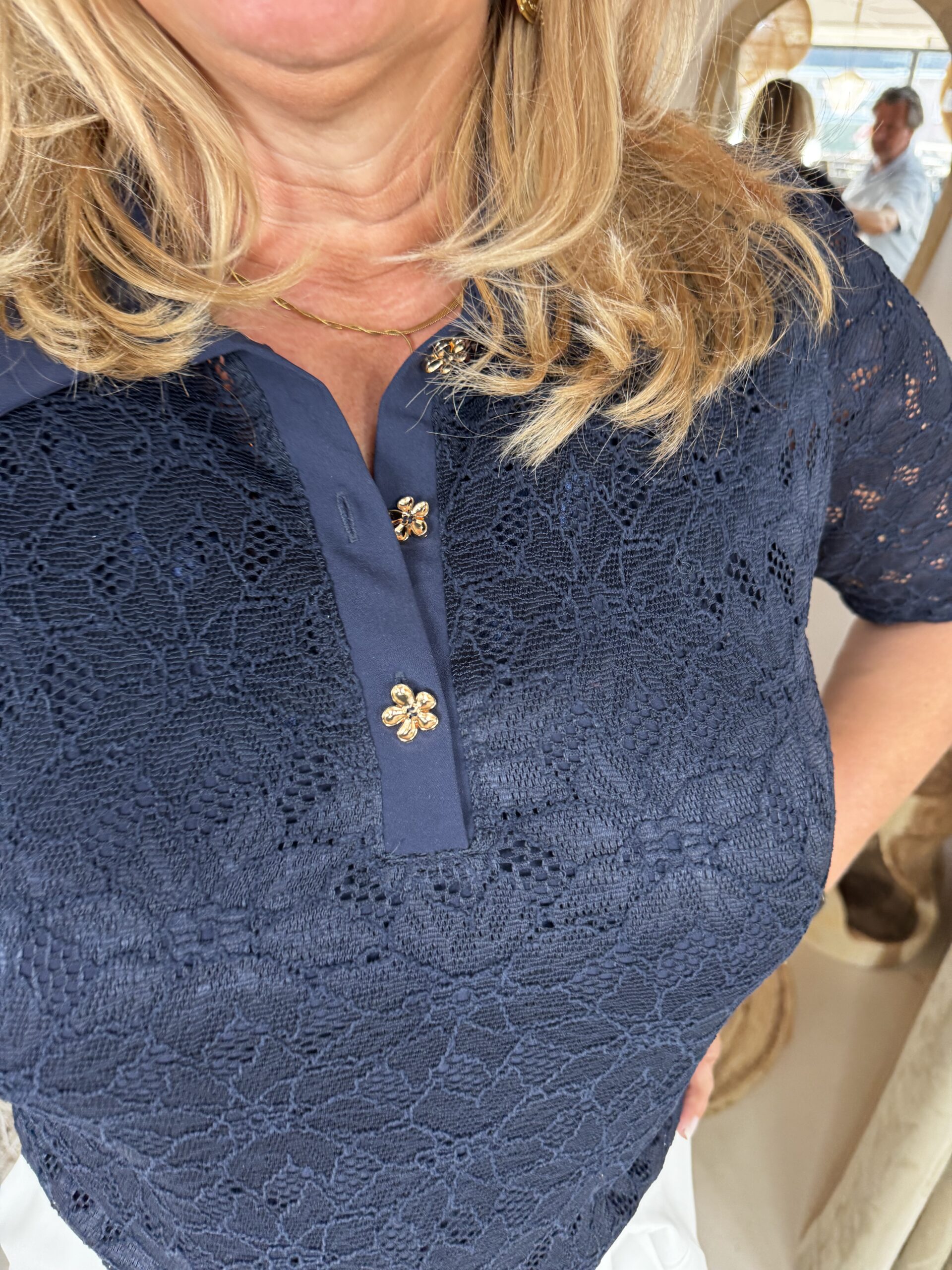 Triple Nine Travelstof Top 6948 Donker Blauw - Afbeelding 2