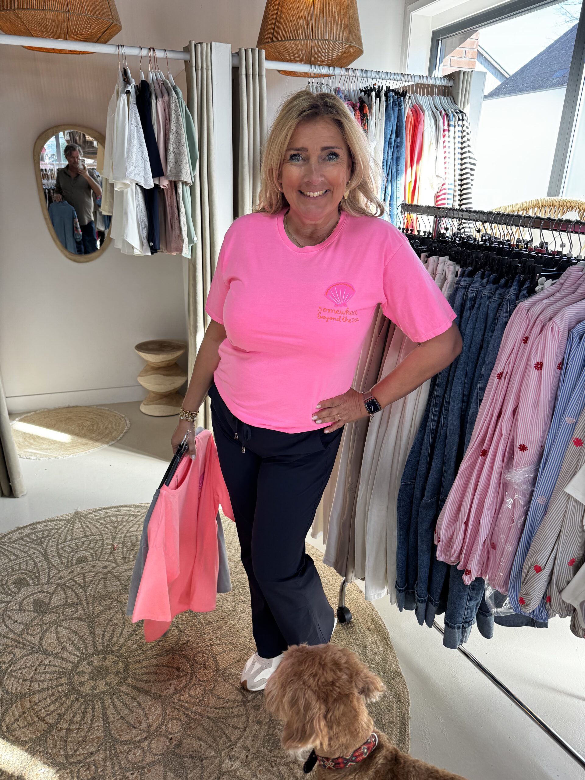 T-Shirt Somewhere Beyond the Sea 6030/452 Roze