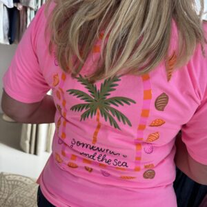 Alternative view of T-Shirt Somewhere Beyond the Sea 6030/452 Roze