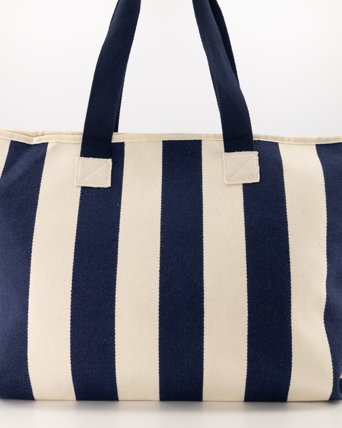 Gestreepte Strandtas Capri Blauw - Afbeelding 4