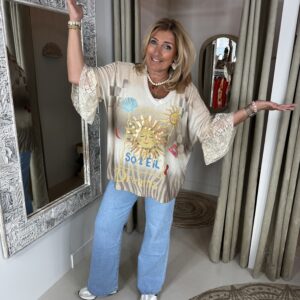 Alternative view of Oversized Top Sunny 2967 Kanten Mouw Sun