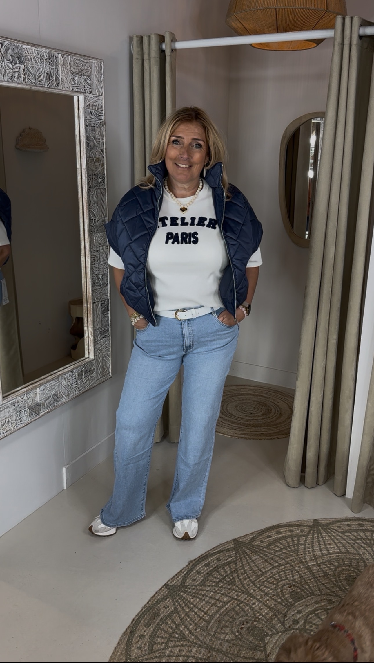 Bodywarmer Carly Donker Blauw