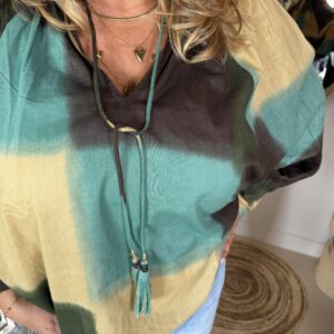 Alternative view of Katoenen Blouse Kity Green