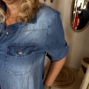 Alternative view of Lyocell Spijker jurk 20166 Dark Blue