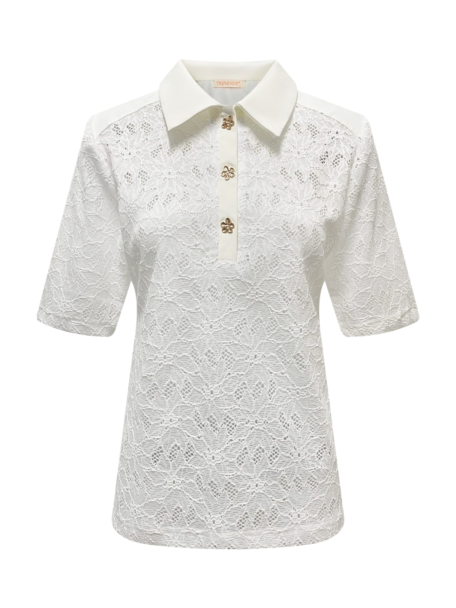 Triple Nine Travelstof Top 6948 Off-White - Afbeelding 3