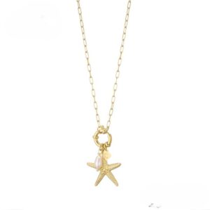 Ketting Zeester Parel RVS 101226423