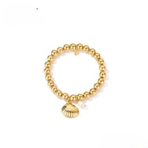 Armband Beads RVS Schelp Parel 39223