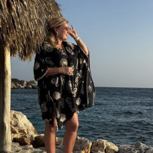 Alternative view of Kimono 70565 Zwart Schelp