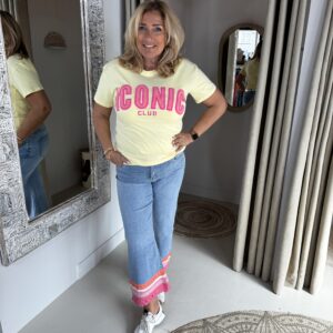 T-Shirt Iconic Club 8011516 Butter Yellow