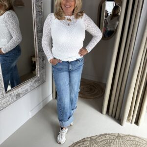 Kanten Top 188863 Lynn Wit