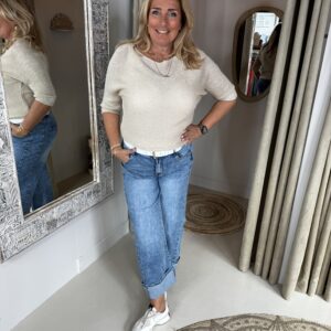 Lurex Vleermuis Top liv 22190 Goud