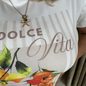 Alternative view of T-Shirt La Dolce Vita 24023-56 Zand Opdruk