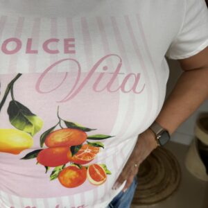 Alternative view of T-Shirt La Dolce Vita 24023-52 Roze Opdruk