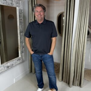 Mi Piace Polo Katoen RM202078 Dark Grey Voor HEREN