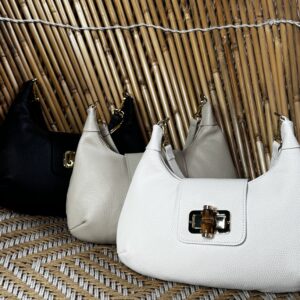 Alternative view of Leren Tas Coline Wit