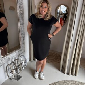 Soft Tricot Jurk Luna 4033 Zwart